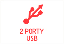 2 porty USB