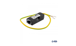 IPP-1-21-HS Ogranicznik przepięć dla urządzeń Gigabit Ethernet 10/100/1000 Mbps oraz PoE PASSIVE / 802.3af / 802.3at, 1 kanał, złącza ekranowane RJ45/RJ45, typu IPP-1-21-HS