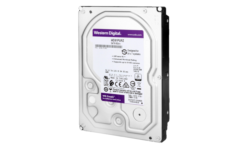  Dysk twardy WD Purple, 3.5'', 500GB, SATA/600, 64MB cache
