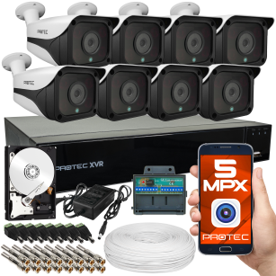 Zestaw do monitoringu 8 kamer 5Mpx, IR 50m, dysk 1TB