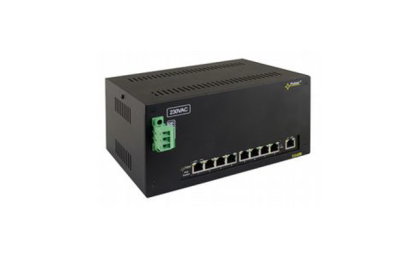 DSA98 - DIN/Switch 9-portowy DSA98 dla 8 kamer IP z zasilaczem