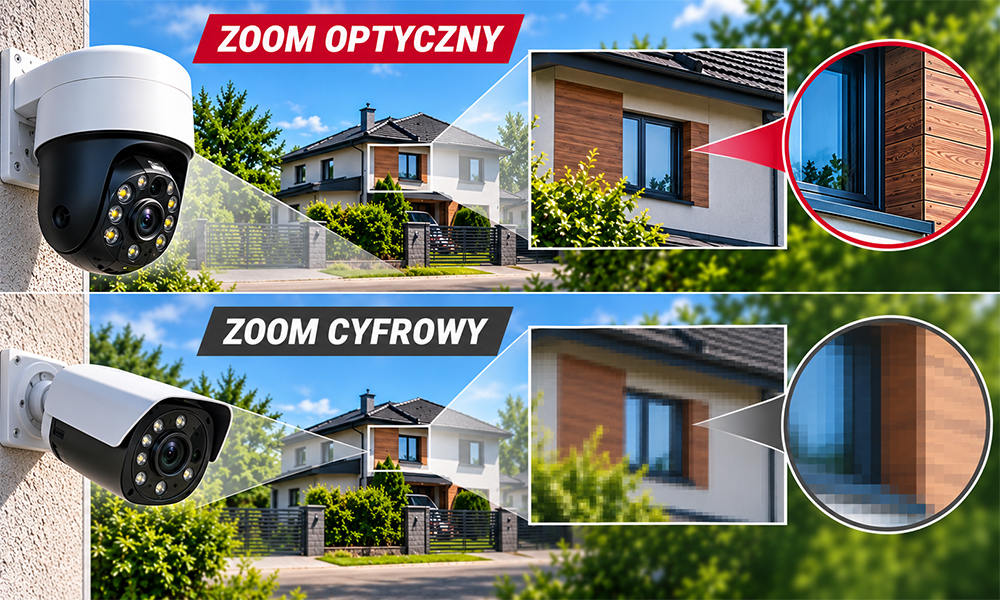 Zoom optyczny a cyfrowy – czym się różnią w kamerach monitoringu?